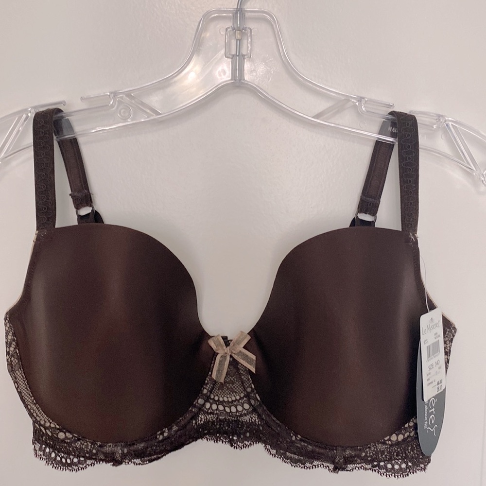 Le  Mystere Isabella Underwire T-Shirt Bra style 935 in Natural Mink in 34D